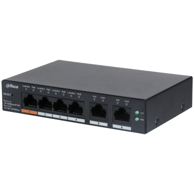 Dahua 6-Port Cloud Managed Desktop Switch 4-Port PoE