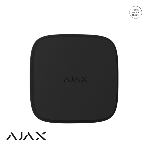 Ajax FireProtect 2 RB (Heat/Smoke) replaceable batteries Zwart