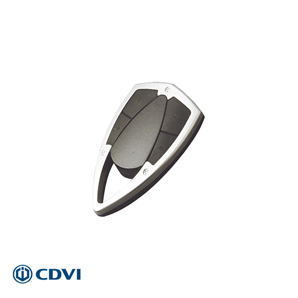 CDVI Metalen Design Handzender 4-Kanaals 433 Mhz