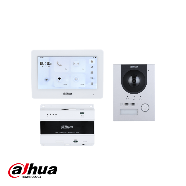 Dahua 2-Wire Intercom Kit DHI-KTD01L(F)/DHI-VTO2202F-P-S3/DHI-VTH5422HW