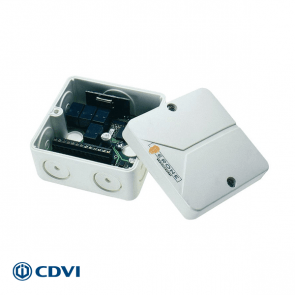 CDVI mini-ontvanger 433 Mhz, 4-kanaals, 12/24 Vac/dc