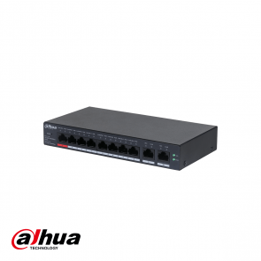 Dahua 10-Port Cloud Managed Desktop Gigabit Switch 8-Port PoE