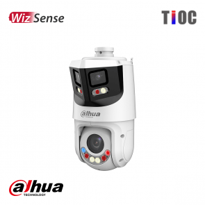 Dahua 8MP + 4MP wide-angle PTZ dome with TiOC