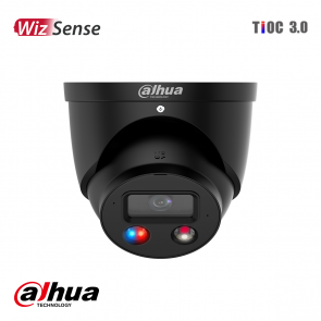 Dahua 4MP Smart Dual Illumination Active Deterrence Eyeball WizSense Network Camer2.8mm Zwart