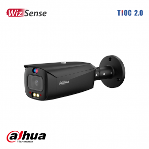 Dahua 8MP Smart Dual Illumination Active Deterrence Fixed-focal Bullet WizSense Zwart