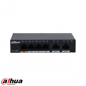 Dahua 6-Port Unmanaged Desktop Gigabit Switch met 4-Port PoE