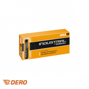 Duracell Industrial AAA Alkaline 1.5v batterij, doos 10 stuks